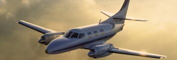 location de jet privé, intérieur CESSNA 406, sièges en cuir tan