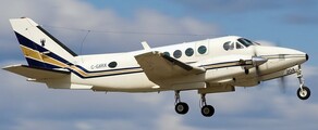 KING AIR 100 yksityisen suihkukoneen vuokraus 