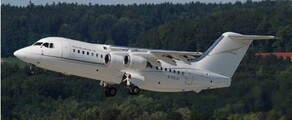 RJ 85 (BAE 146) VIPyksityisen suihkukoneen vuokraus 