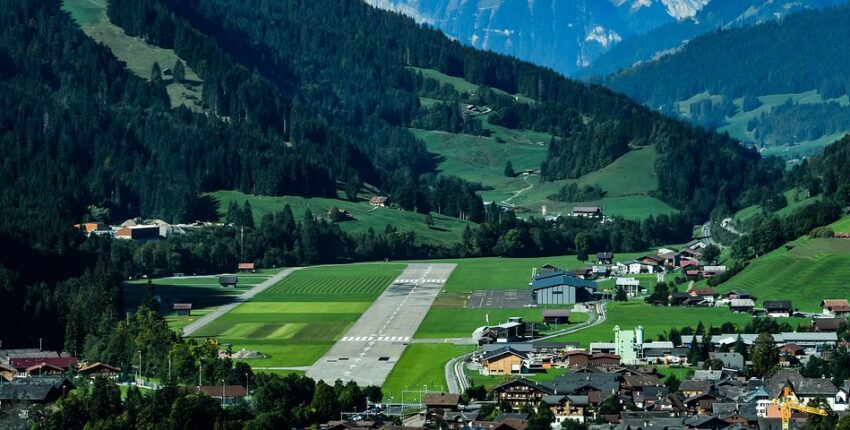 Gstaad Saanen : yksityisen suihkukoneen vuokraus 