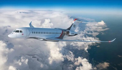 Dassault Aviation lanseeraa Falcon 10X, sen tehokkain yksityinen suihkukone