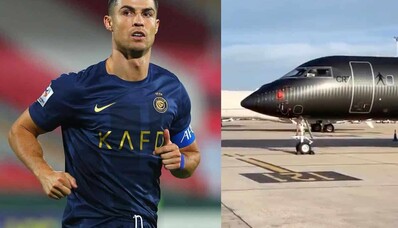 Cristiano Ronaldo hemmottelee itseään yksityiskoneella Global Express XRS: lentomatkustamisen ylellisyyttä parhaimmillaan