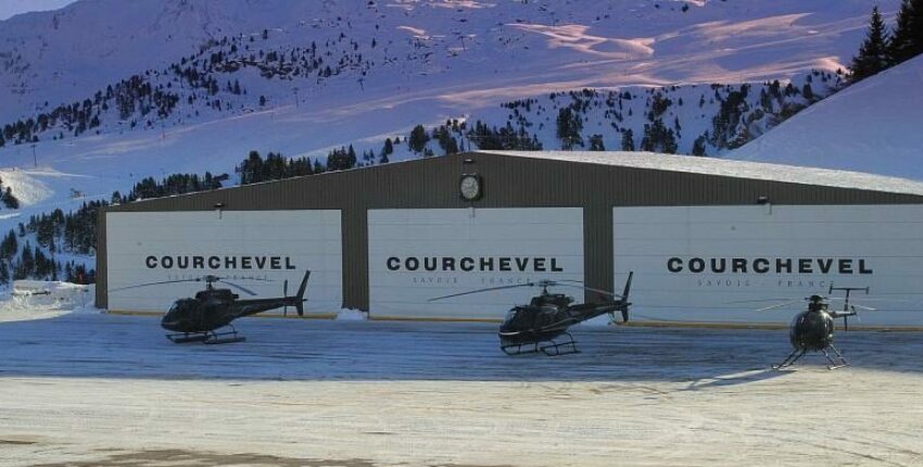 Geneve - Courchevel: helikopterikuljetus