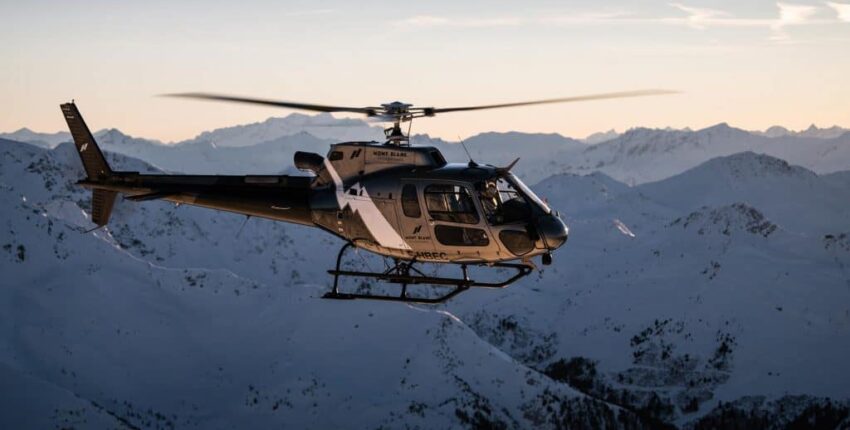 Geneve - Courchevel: helikopterikuljetus