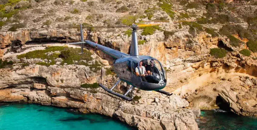 Palma – Ibiza: Kuljetus helikopterilla