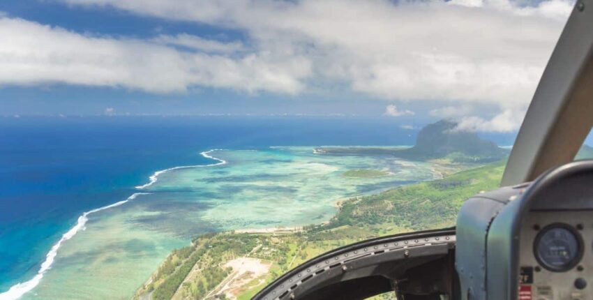 La Réunion - Mauritius: helikopterikuljetus