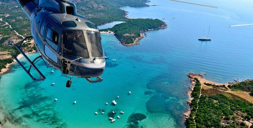 Korsika: helikopterikuljetus
