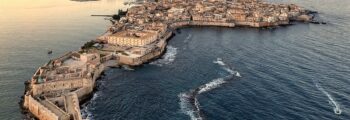 Ortigia Siracusa sicilia elicottero