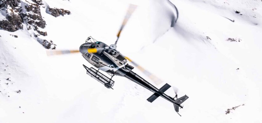 Lyon - Megève: helikopterikuljetus